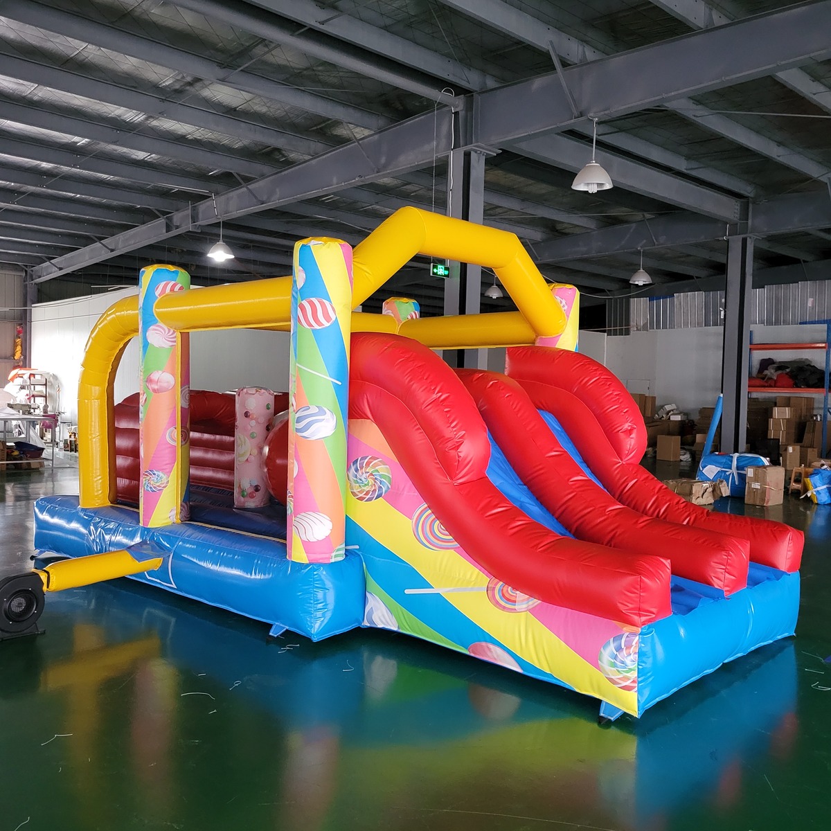 Kids Outdoor Play - Castillo Inflable Comercial de PVC para