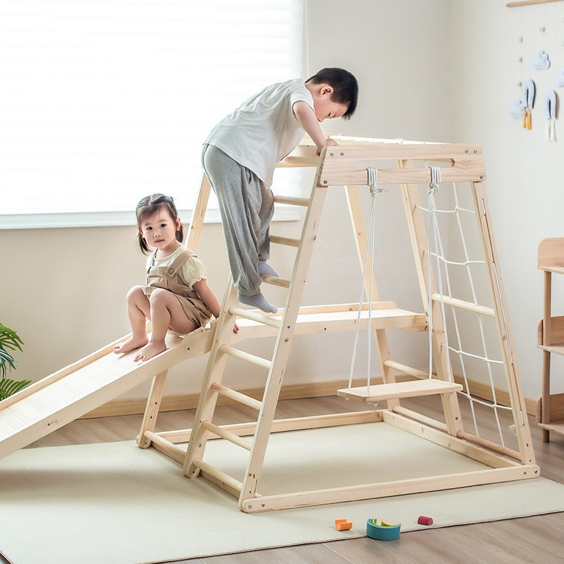 Kids Outdoor Jungle Gym With Slide - Estructura de Juego Infantil para Exterior