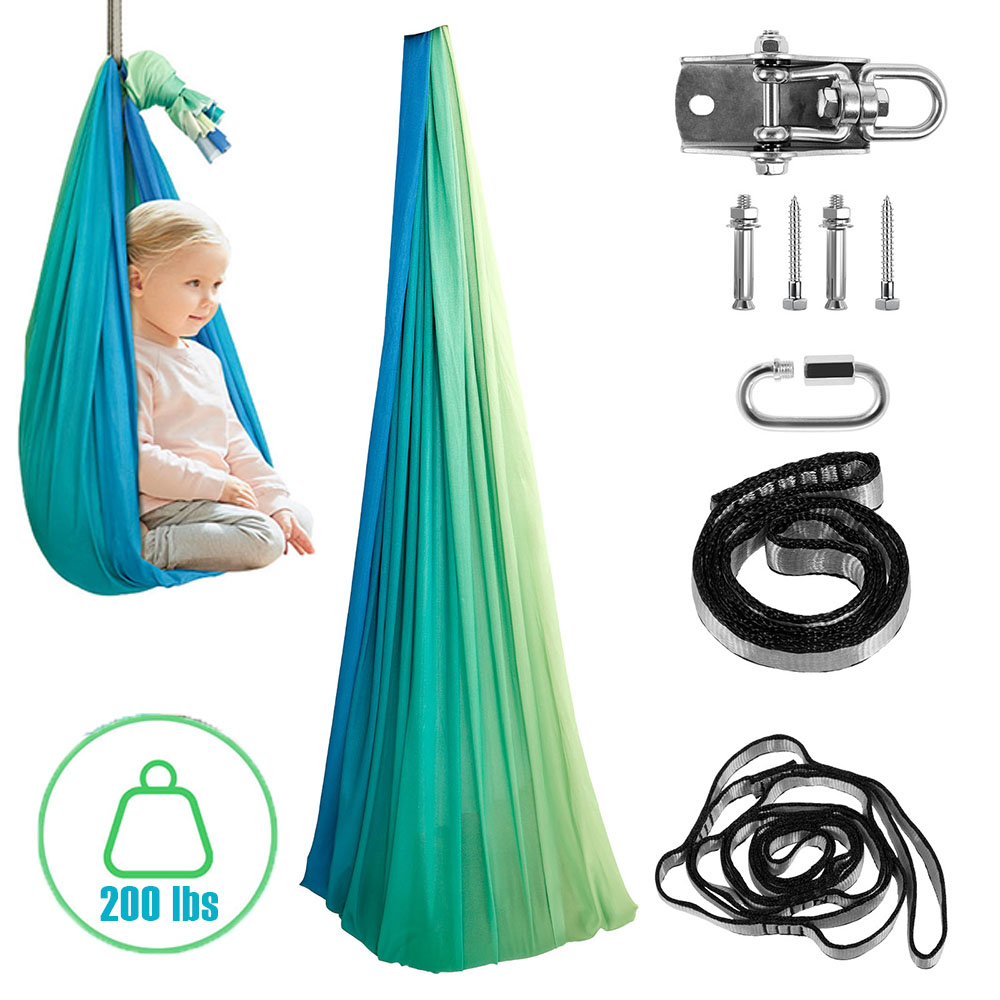 Kids Outdoor Hammock Swing - Columpios sensoriales para niños Columpio cómodo