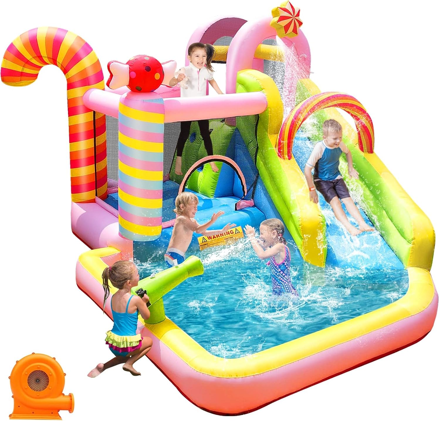 Kids Outdoor House - Tobogán Acuático Inflable para Niños, Parque