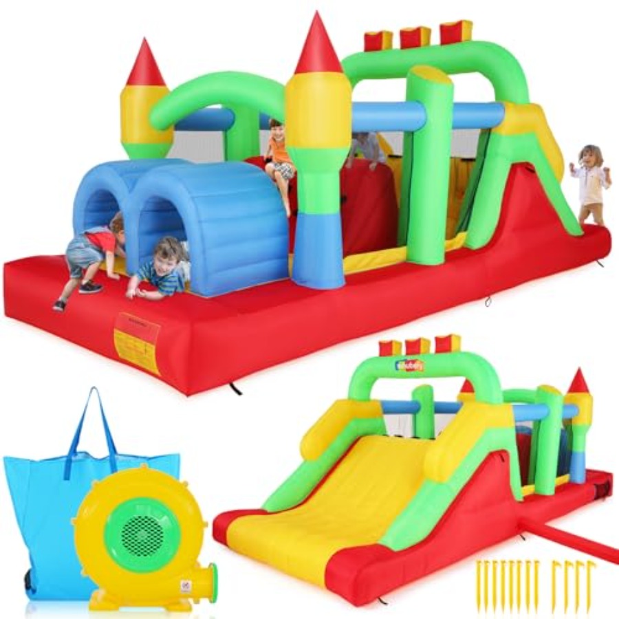 Kids Outdoor House - Casa de brinco inflable para exteriores