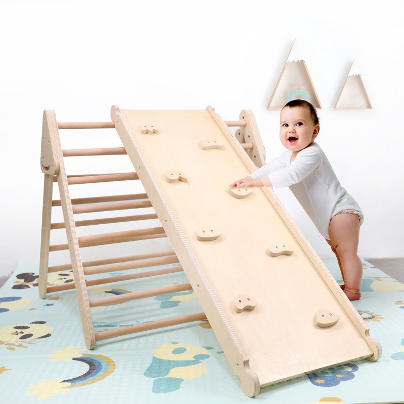 Kids Outdoor Jungle Gym With Slide - Parque Infantil de Madera Gigante para