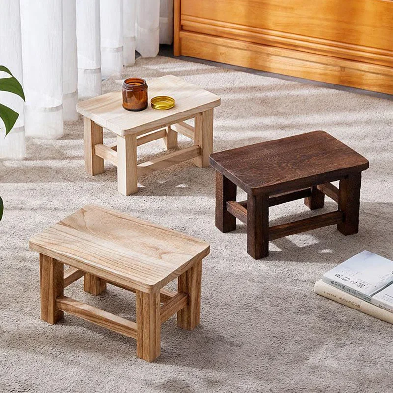 Kids Outdoor Chair - Taburete de madera maciza para adultos,