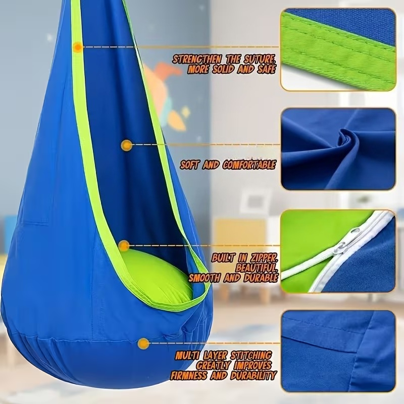 Kids Outdoor Hammock Swing - Silla Colgante para Niños, Columpio Infantil