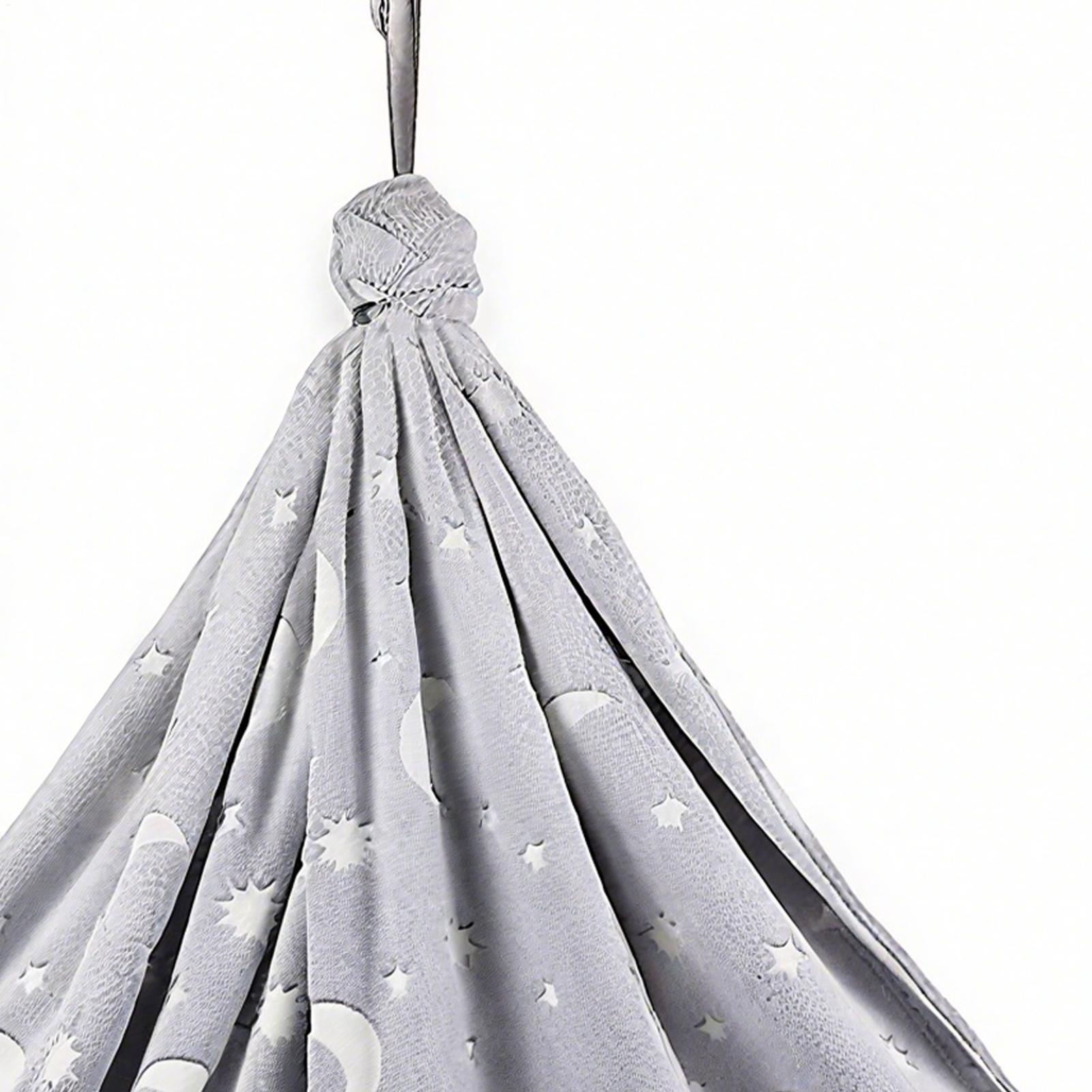 Kids Outdoor Hammock Swing - Columpio sensorial luminoso de franela ajustable,