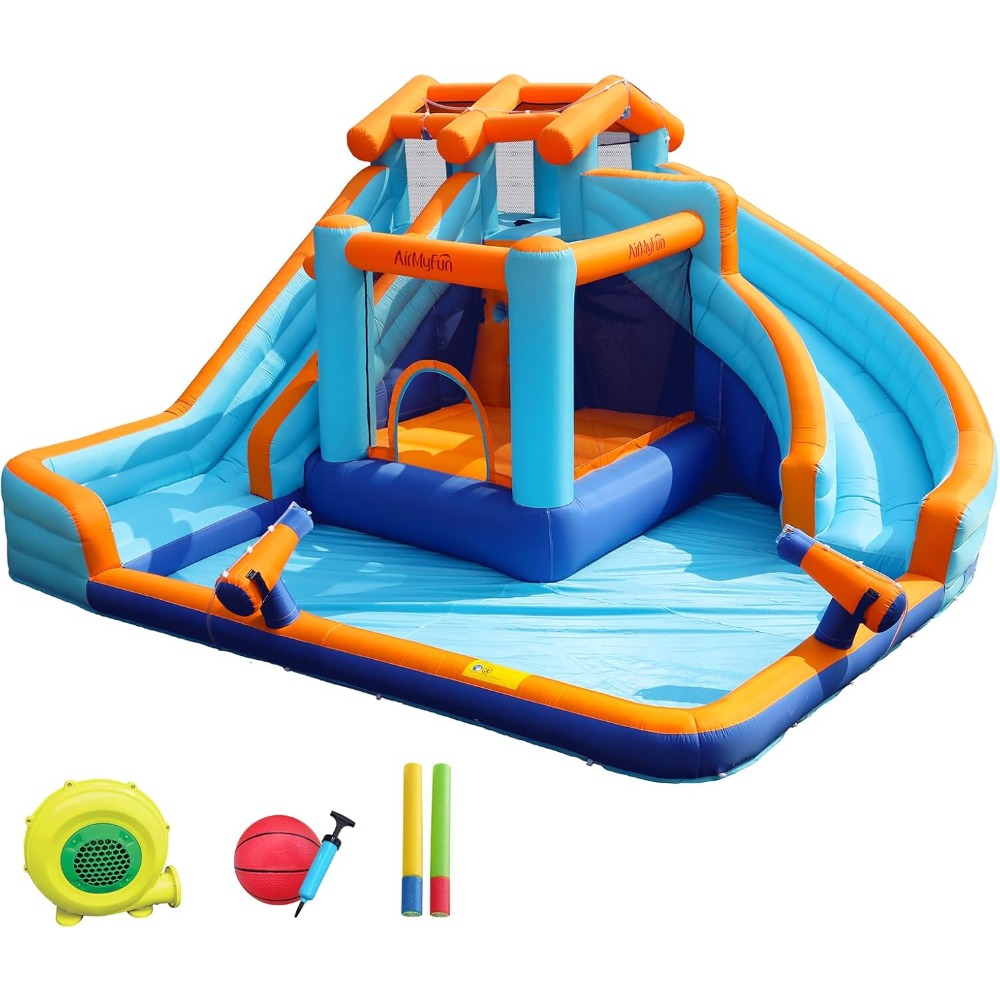 Kids Outdoor House - Tobogán Acuático Inflable Grande con Piscina