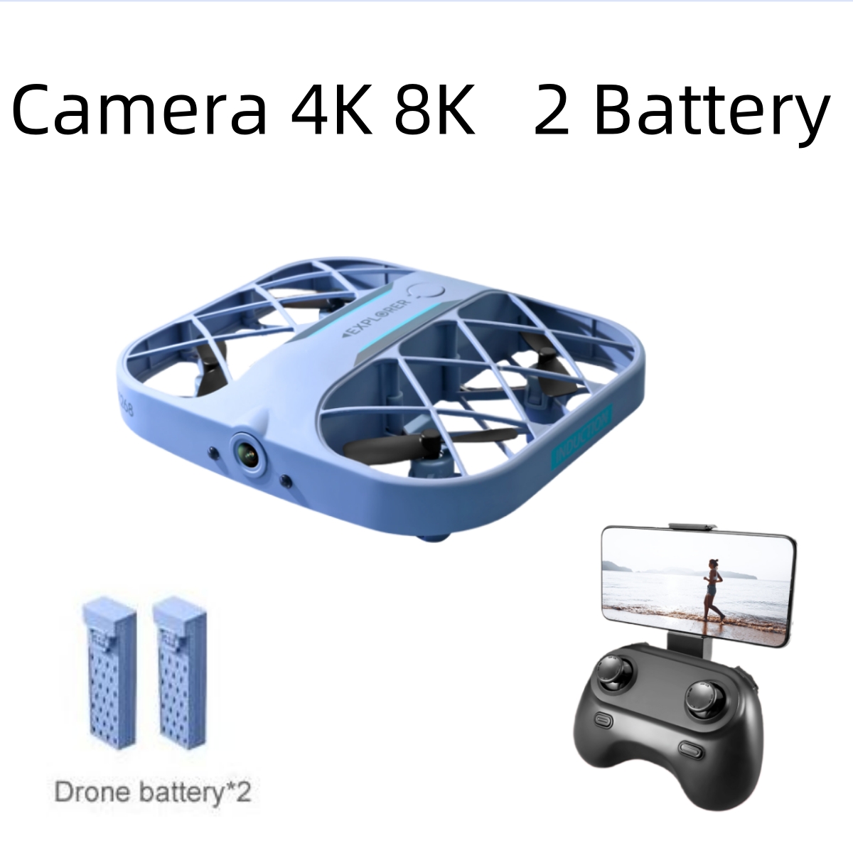 Kids Outdoor Play Equipment - JJRC H107 Dron RC con 2