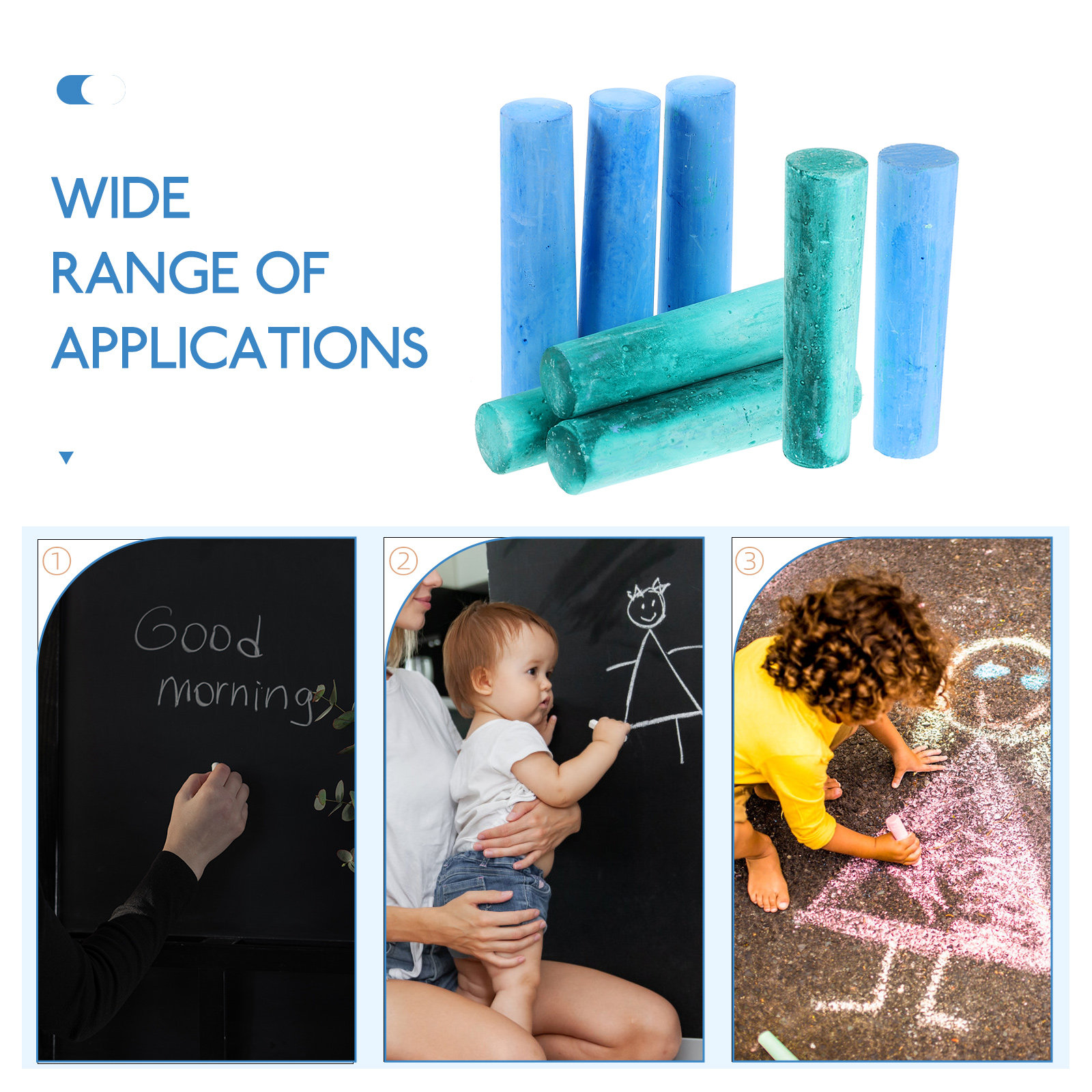 Juego de 40 Tizas Multifuncion - Kids Outdoor Chalkboard reseña y precio