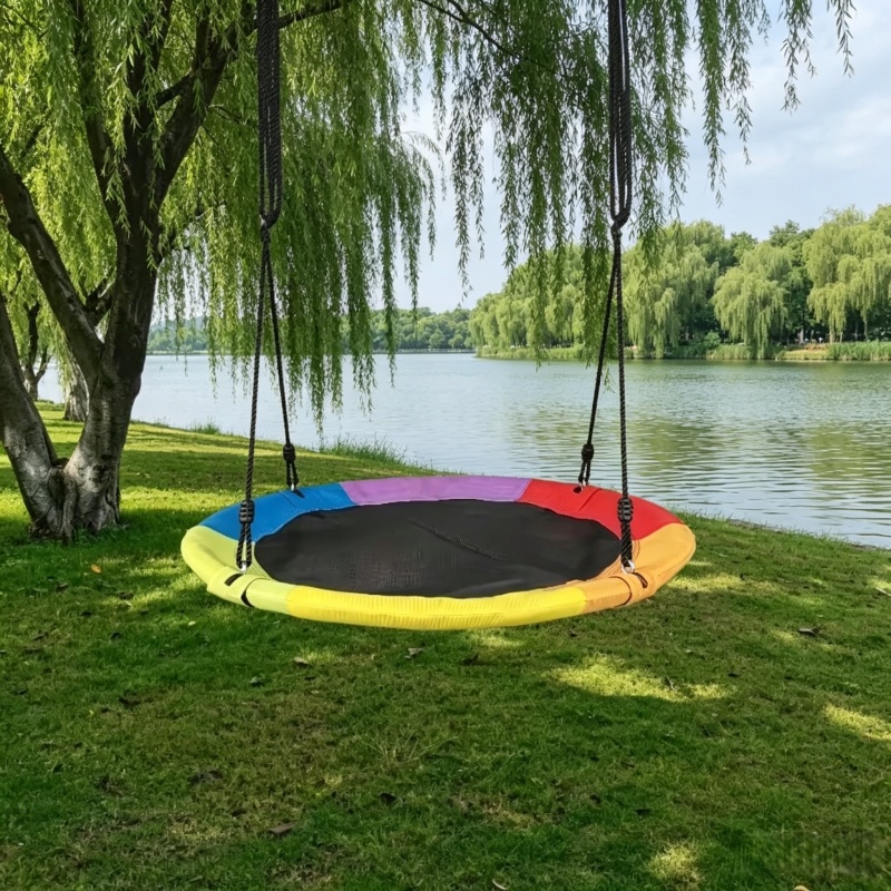 Hamaca Circular de Lona Oxford - Kids Outdoor Hammock Swing reseña y precio