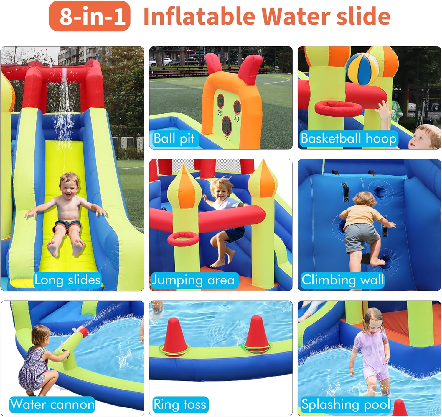 Castillo Inflable para Niños c - Kids Outdoor House reseña y precio