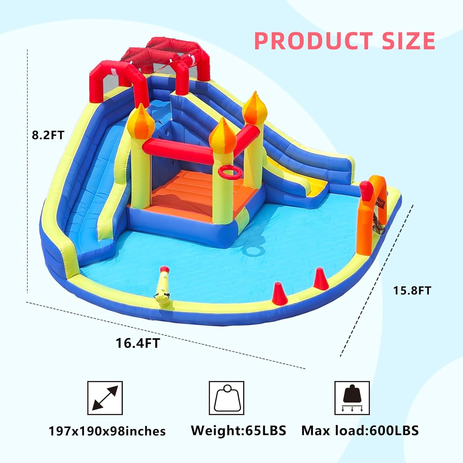 Castillo Inflable para Niños c - Kids Outdoor House reseña y precio