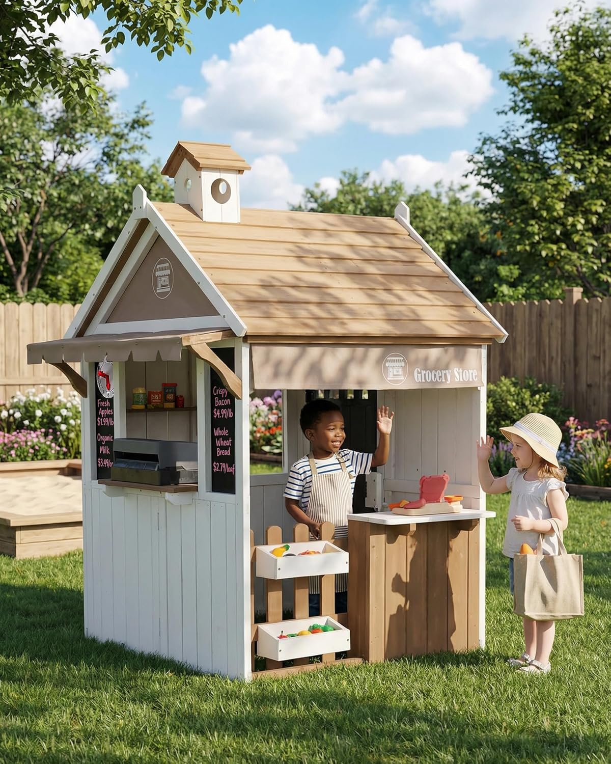 Casa de Juegos Infantil 2 en 1 - Kids Outdoor Chalkboard reseña y precio