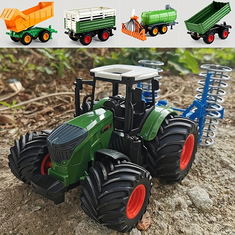 Tractor Agrícola Inercial 1:24 - Kids Outdoor Play Equipment reseña y precio