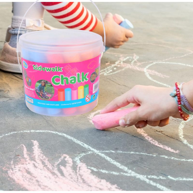 Tiza de colores de acera Jumbo - Kids Outdoor Chalkboard reseña y precio
