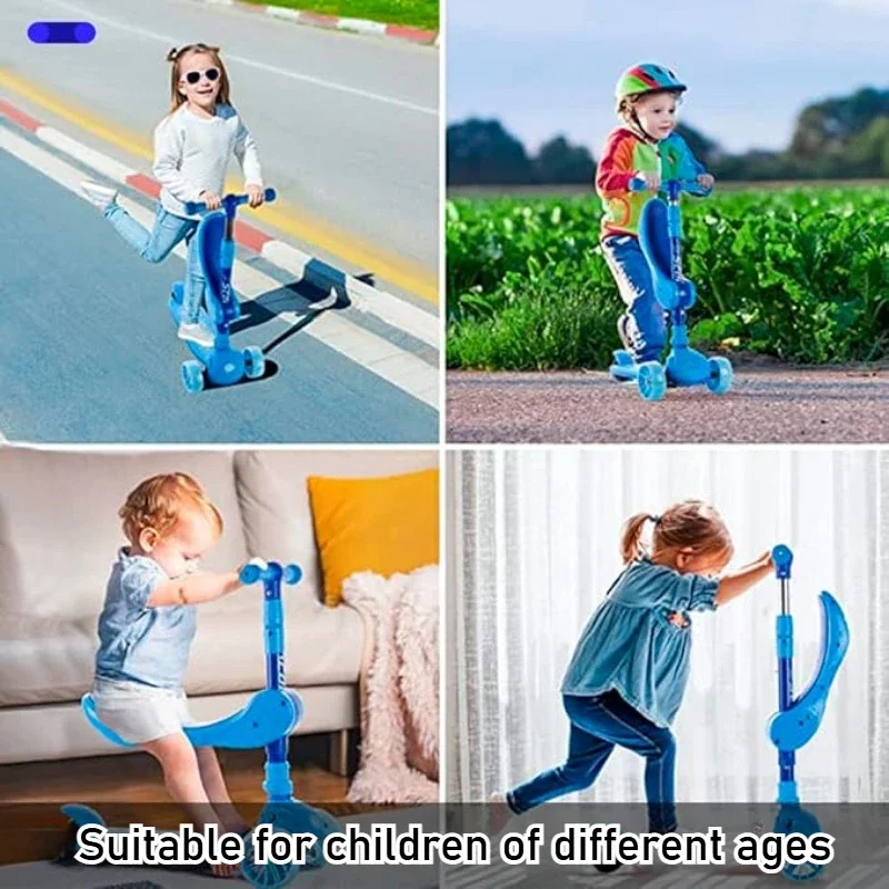 Patinete 2 en 1 para niños con - Kids Outdoor Play Equipment reseña y precio