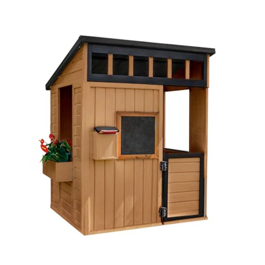 Casa de juegos infantil para e - Kids Outdoor Chalkboard reseña y precio