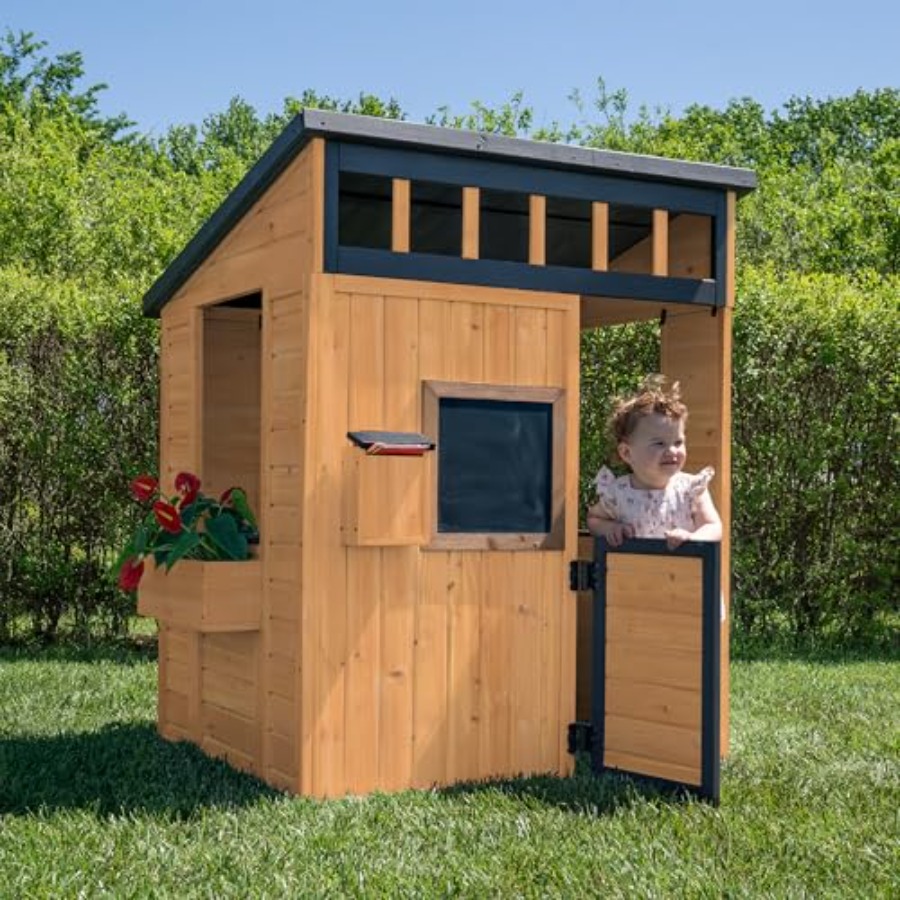 Casa de juegos infantil para e - Kids Outdoor Chalkboard reseña y precio
