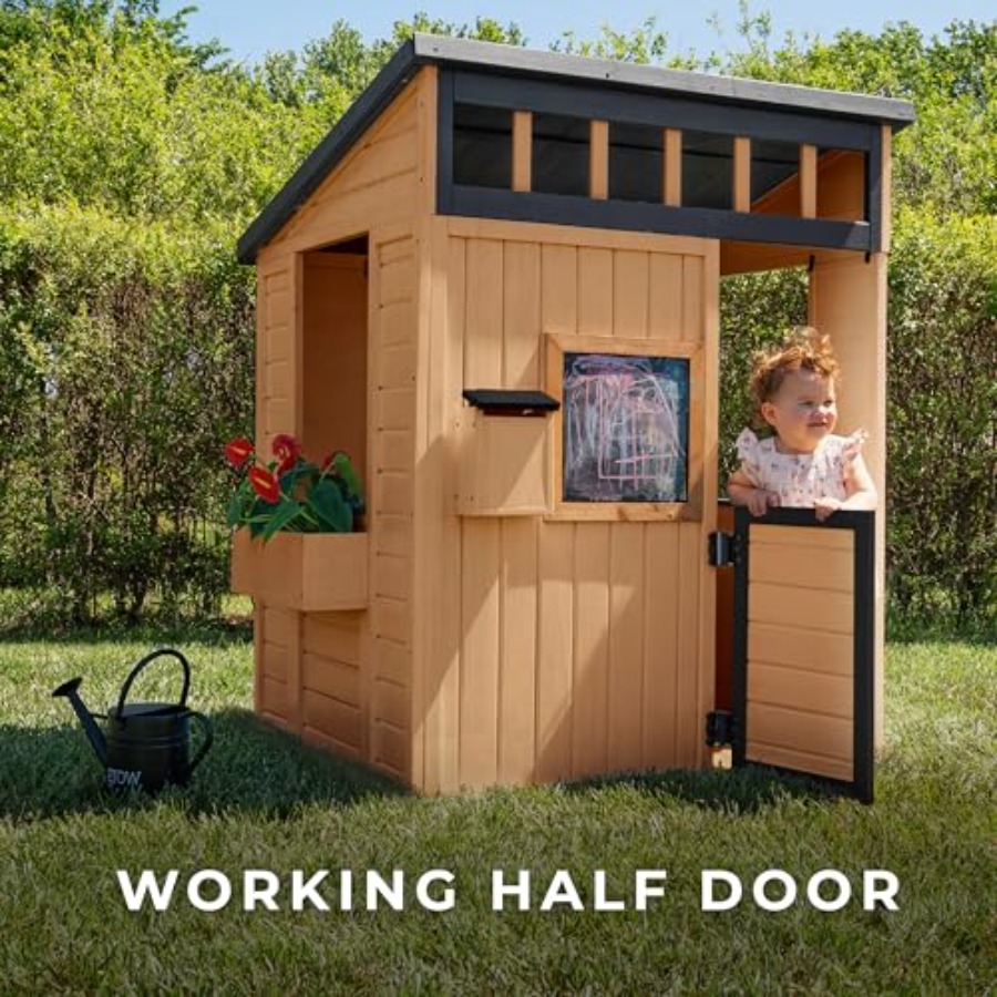 Casa de juegos infantil para e - Kids Outdoor Chalkboard reseña y precio