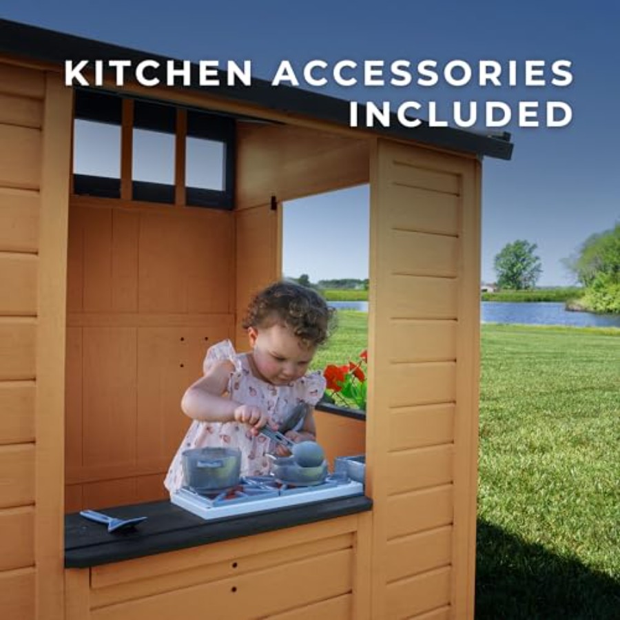 Casa de juegos infantil para e - Kids Outdoor Chalkboard reseña y precio