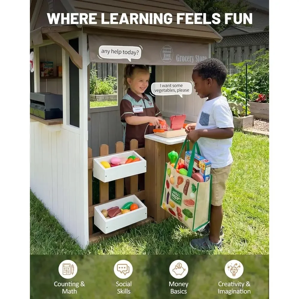 Casa de juegos para niños 2 en - Kids Outdoor Chalkboard reseña y precio