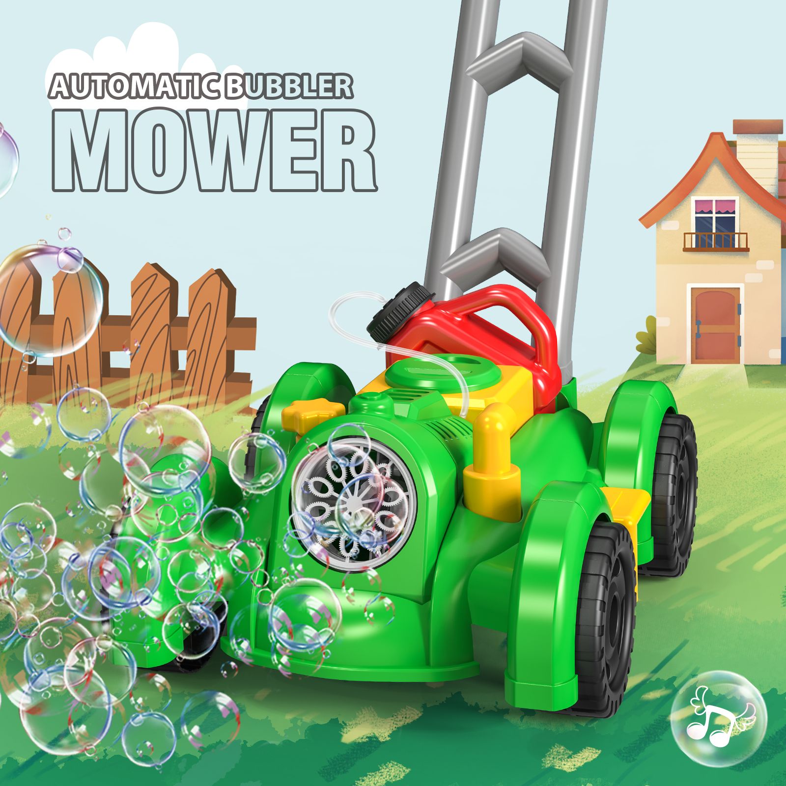 Carro de máquina de burbujas,  - Kids Outdoor Lawn Mower reseña y precio