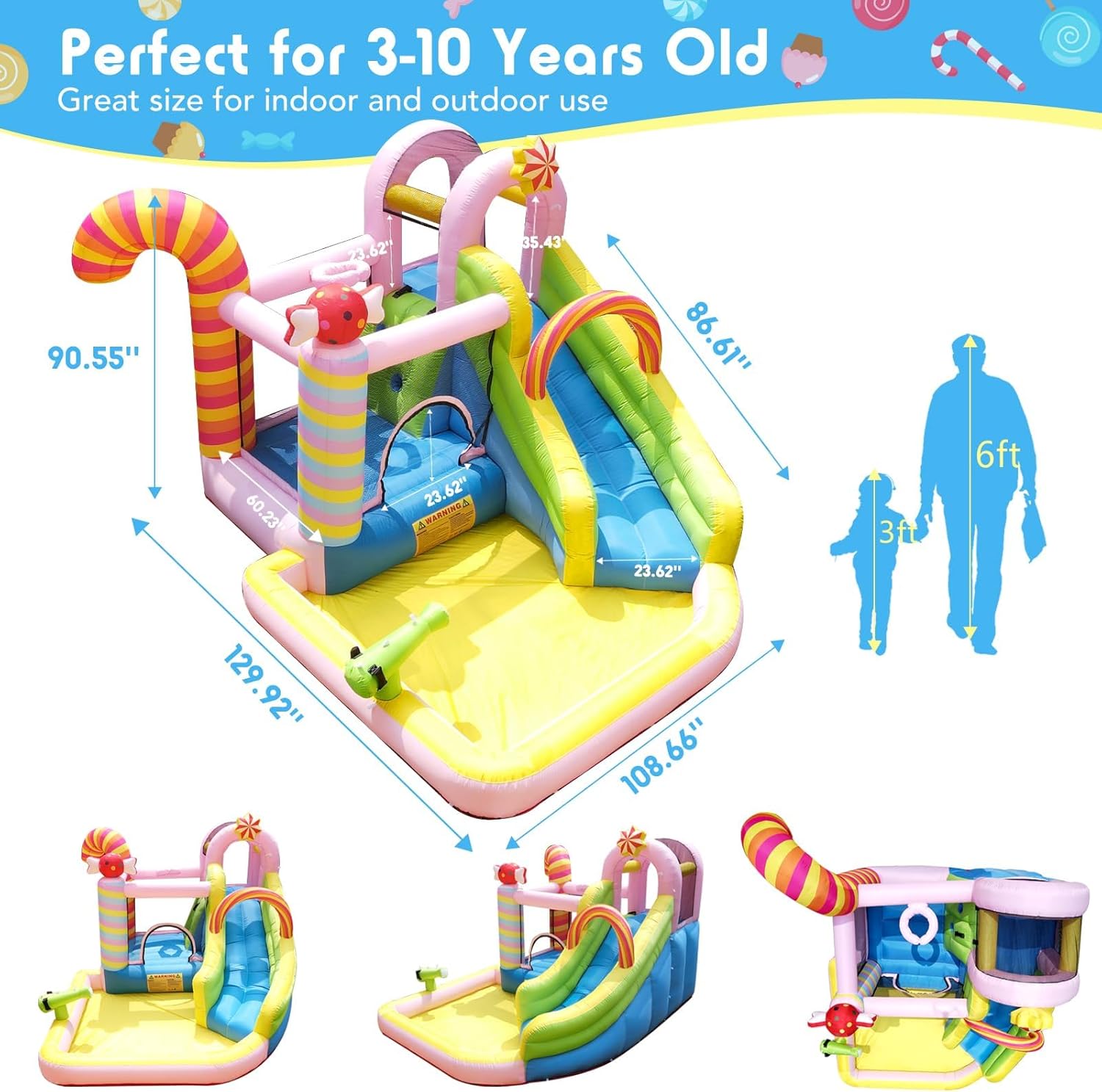 Tobogán Acuático Inflable para - Kids Outdoor House reseña y precio