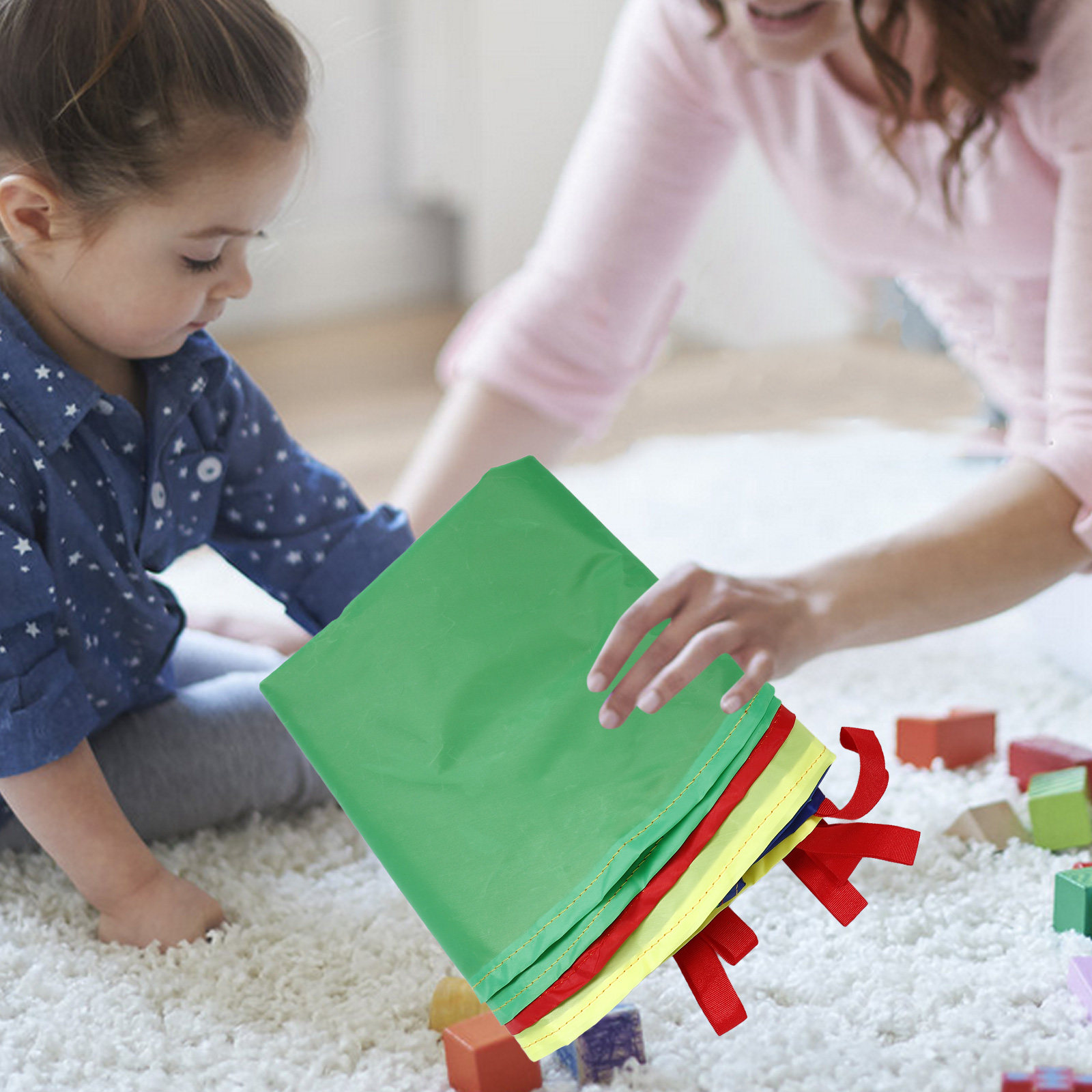 Paracaídas Arcoíris con 8 Asas - Kids Outdoor Play Equipment reseña y precio