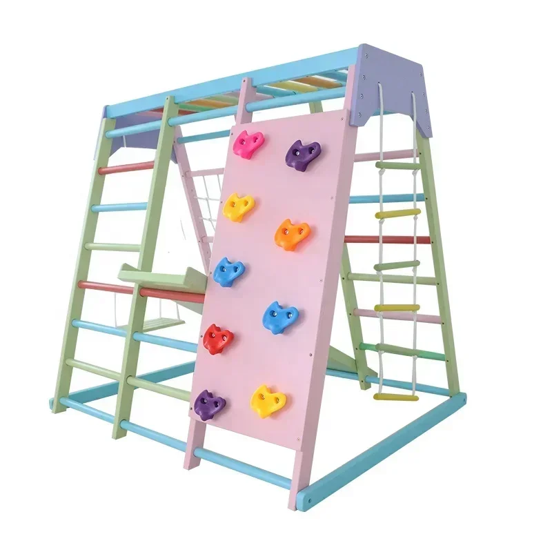 Venta al por mayor, equipo de  - Kids Outdoor Jungle Gym With Slide reseña y precio