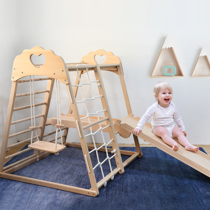 Parque Infantil de Madera Giga - Kids Outdoor Jungle Gym With Slide reseña y precio