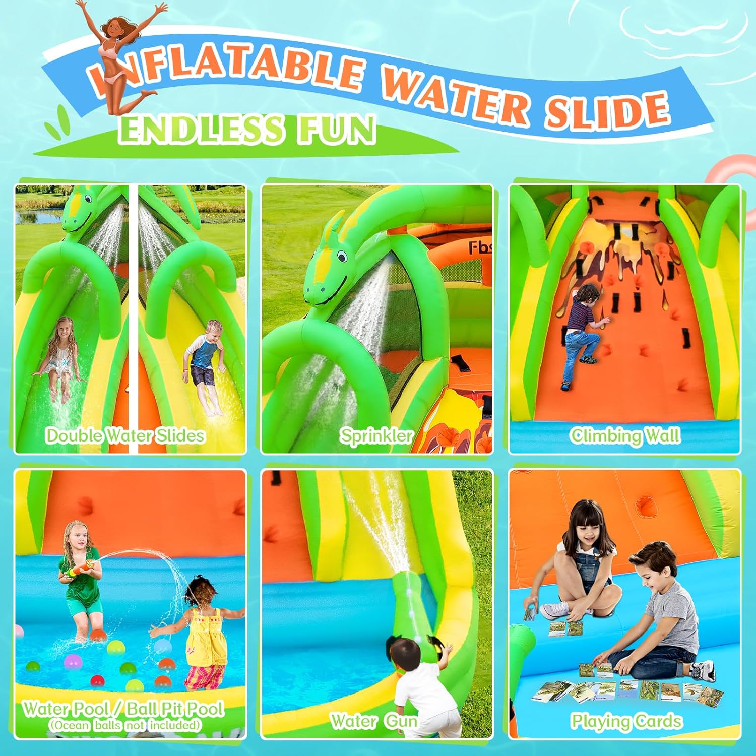 Castillo Inflable para Niños c - Kids Outdoor House reseña y precio