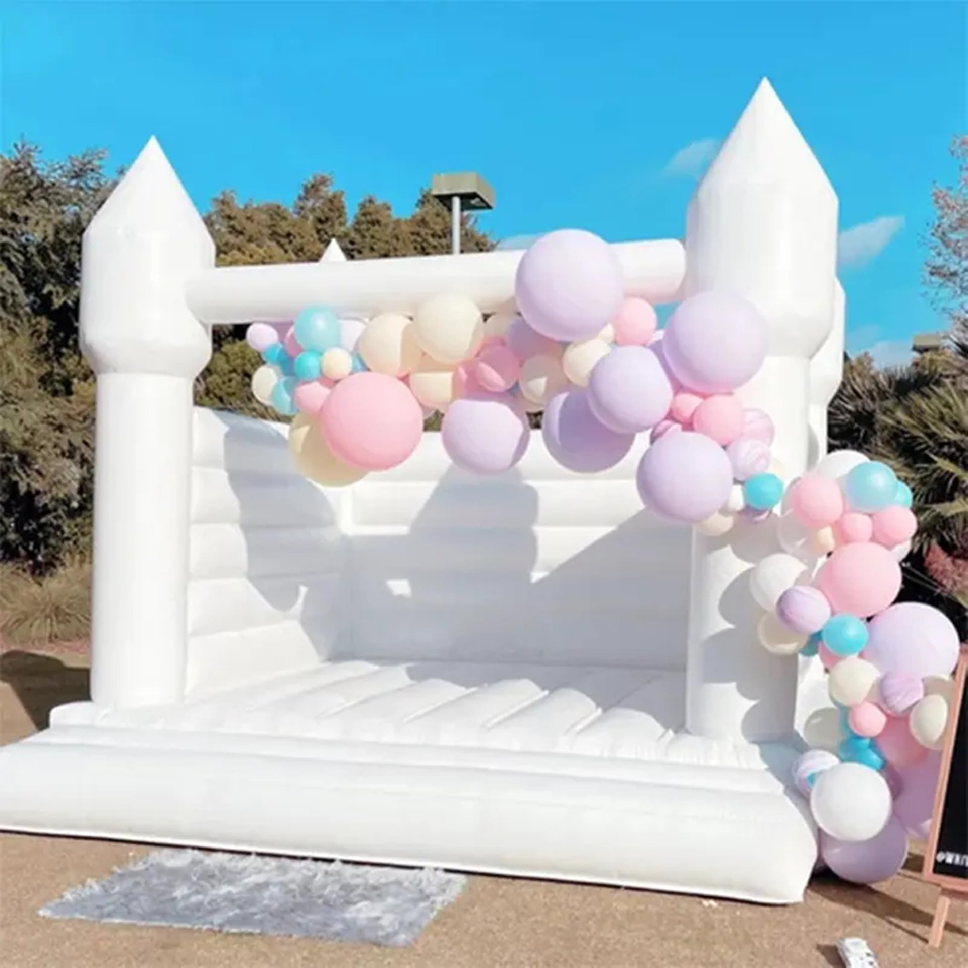 Castillo Inflable Blanco de PV - Kids Outdoor Air Quality reseña y precio