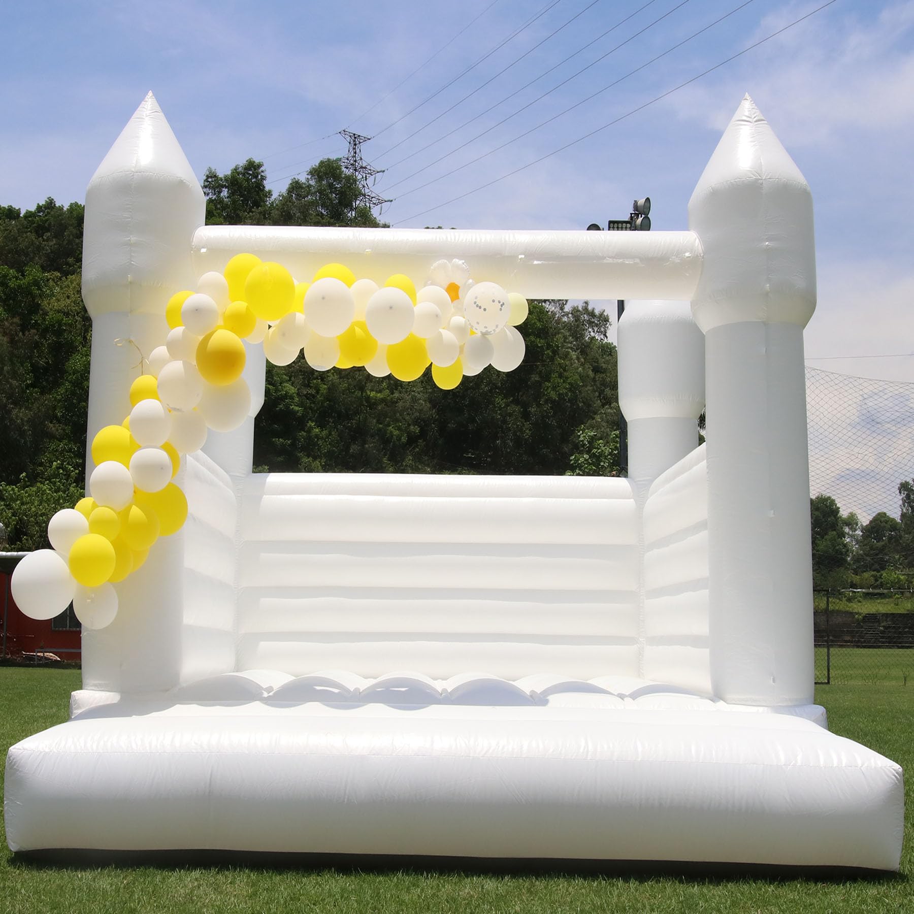 Castillo Inflable Blanco de PV - Kids Outdoor Air Quality reseña y precio