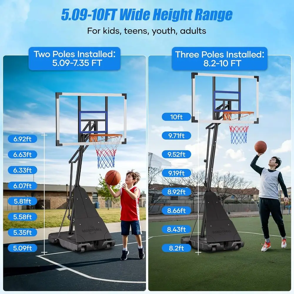 Canasta de Baloncesto Portátil - Basketball Hoop Outdoor reseña y precio
