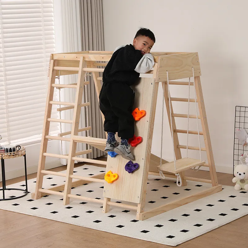 JMZ Parque Infantil de Madera  - Kids Outdoor Jungle Gym With Slide reseña y precio