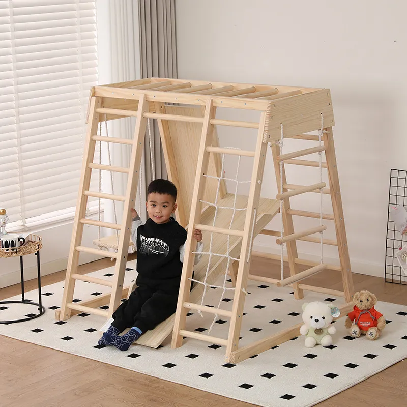 JMZ Parque Infantil de Madera  - Kids Outdoor Jungle Gym With Slide reseña y precio