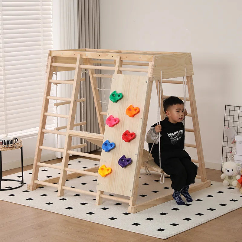 JMZ Parque Infantil de Madera  - Kids Outdoor Jungle Gym With Slide reseña y precio