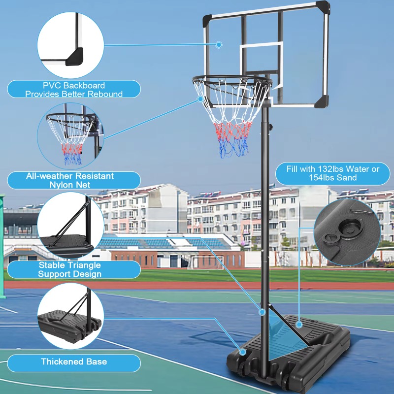 Sistema de canasta de balonces - Basketball Hoop Outdoor reseña y precio