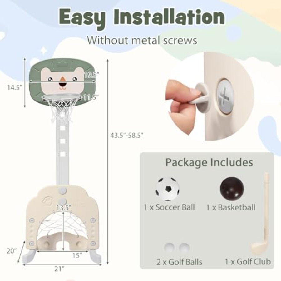 Canasta de baloncesto para niñ - Basketball Hoop Outdoor reseña y precio