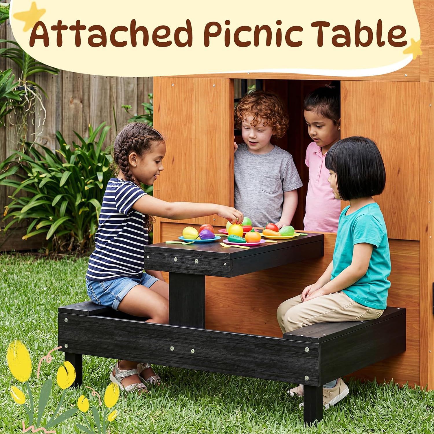 Casa de Juegos Nórdica Moderna - Kids Outdoor Chalkboard reseña y precio