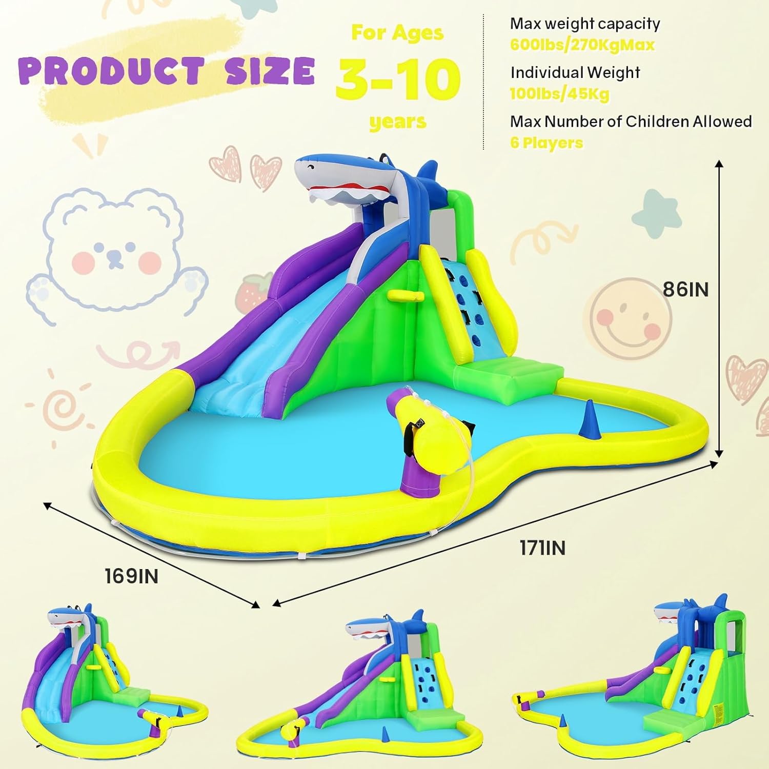 Casa de Brinco Inflable de 13x - Kids Outdoor House reseña y precio