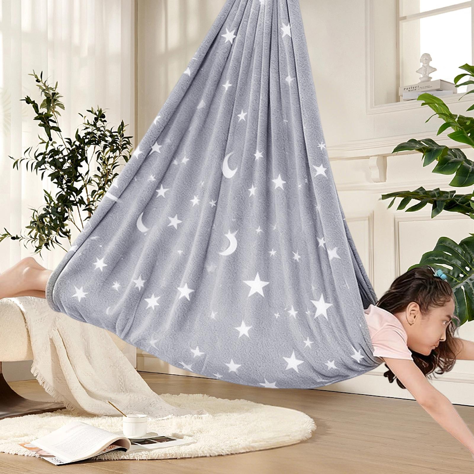 Columpio sensorial para niños, - Kids Outdoor Hammock Swing reseña y precio