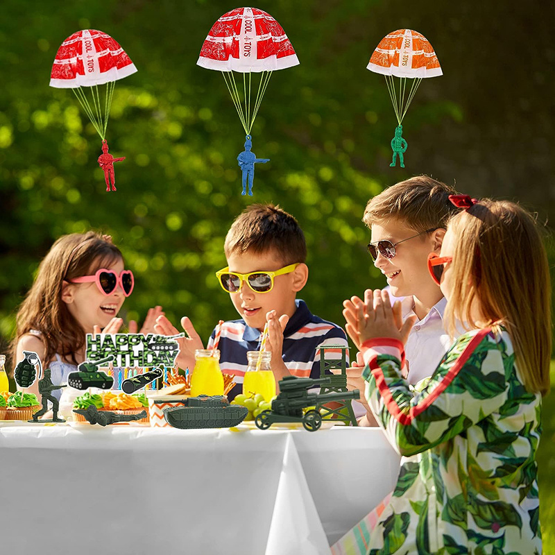 10/100 Uds juguetes de paracaí - Kids Outdoor Games Ideas reseña y precio