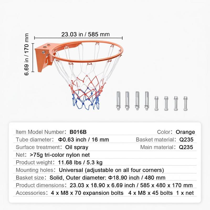 Aro de baloncesto, aro de balo - Basketball Hoop Outdoor reseña y precio
