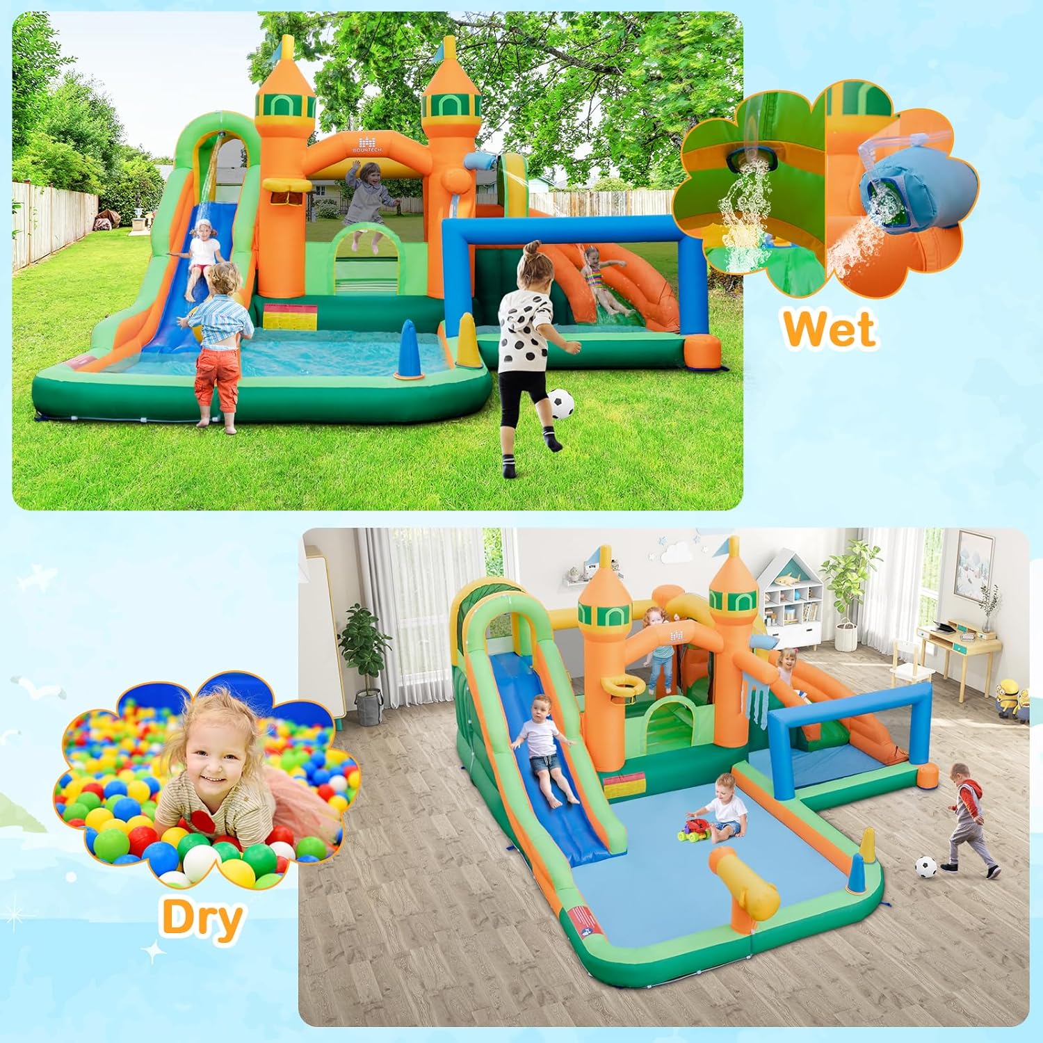 Parque Acuático Inflable 9 en  - Kids Outdoor House reseña y precio