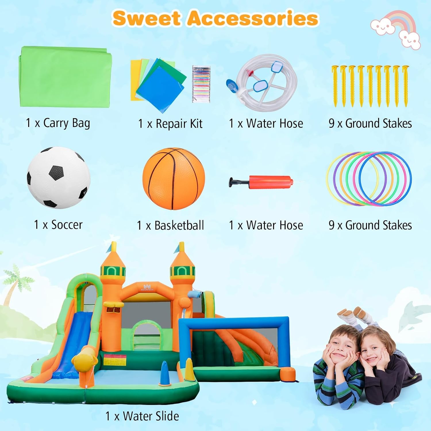 Parque Acuático Inflable 9 en  - Kids Outdoor House reseña y precio