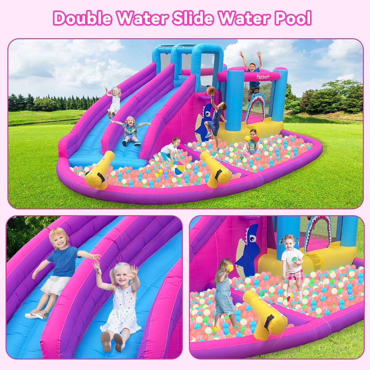 Castillo Inflable con Tobogane - Kids Outdoor House reseña y precio