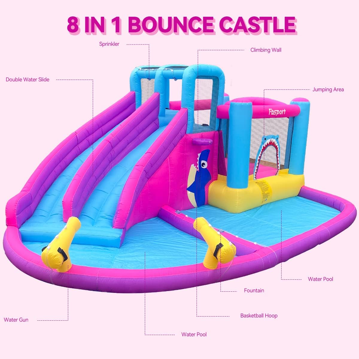 Castillo Inflable con Tobogane - Kids Outdoor House reseña y precio